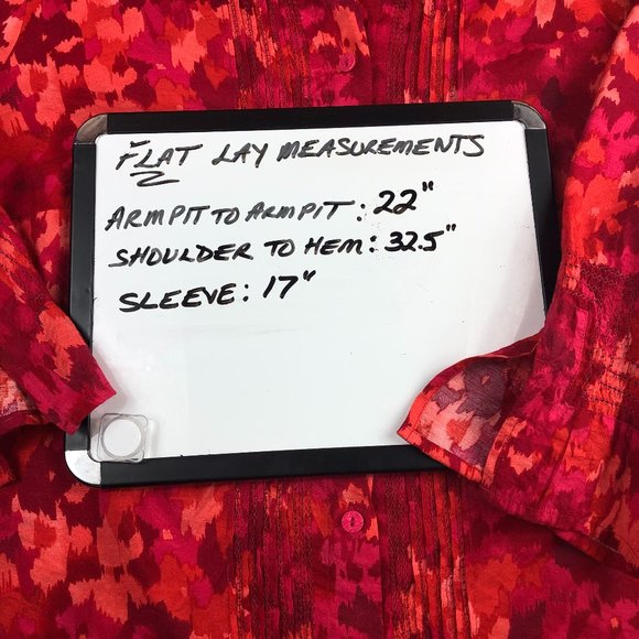 Coldwater Creek Lightweight Watercolor Beachy Floral Button up Artsy Tunic Top - Picture 10 of 10